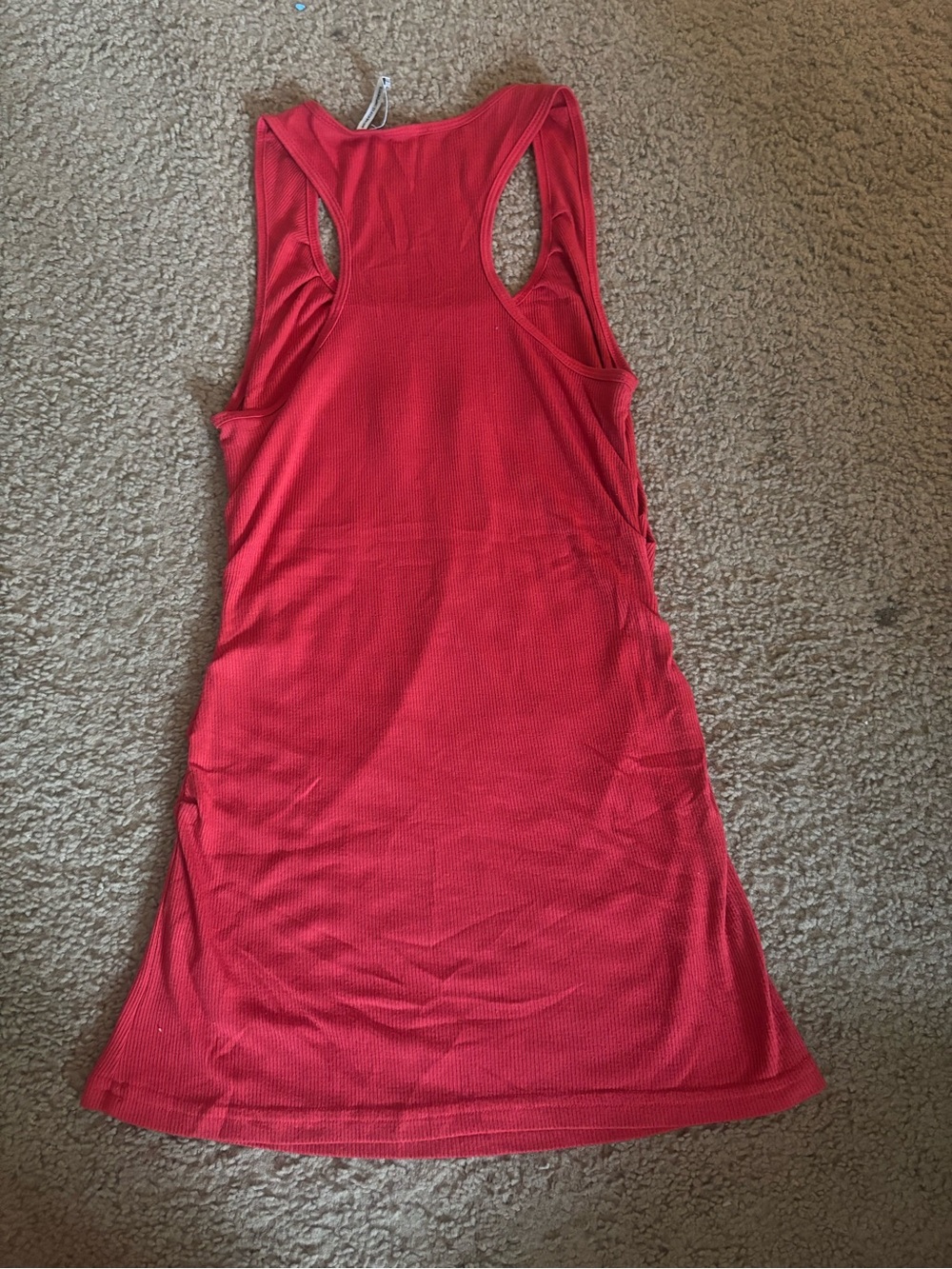 GUESS Red Rhinestone Script Racerback Tank - Picture 2 of 4